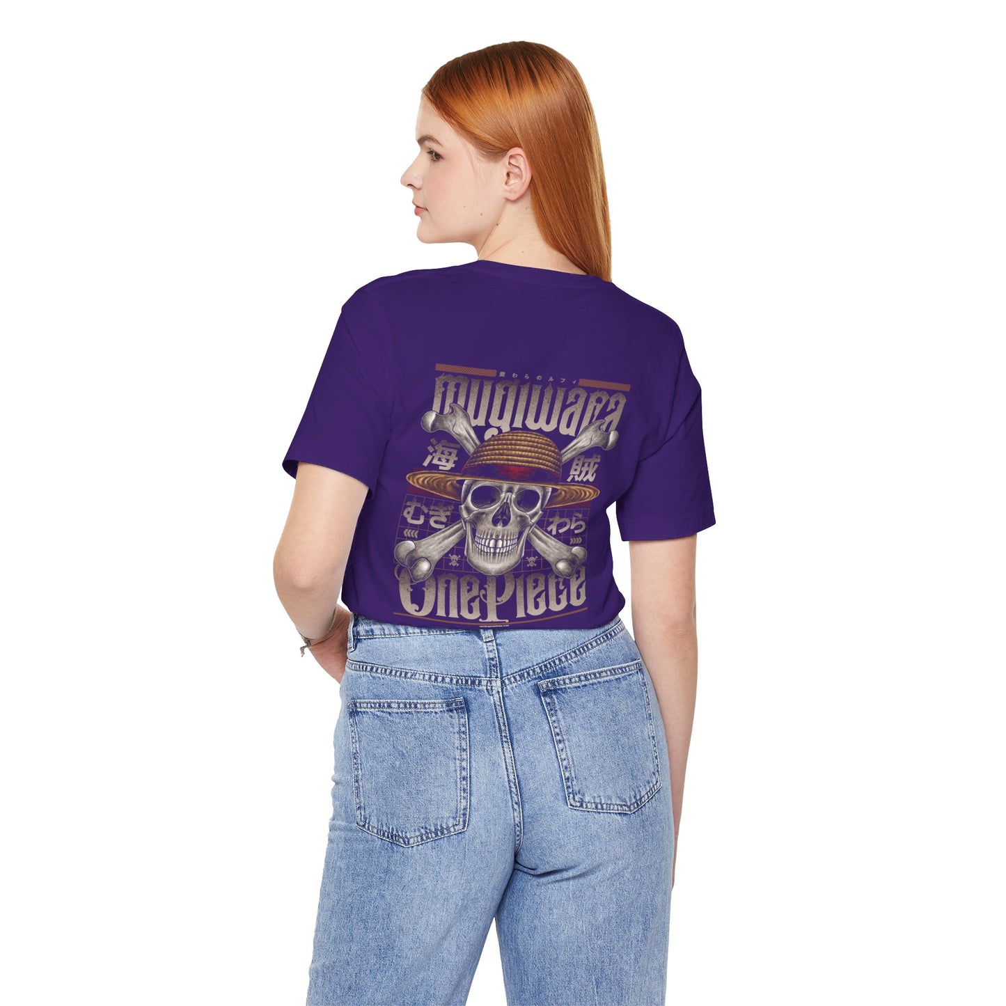 Mugiwara Pirate Art Back Print Unisex Cotton Tshirt - Xavi's World