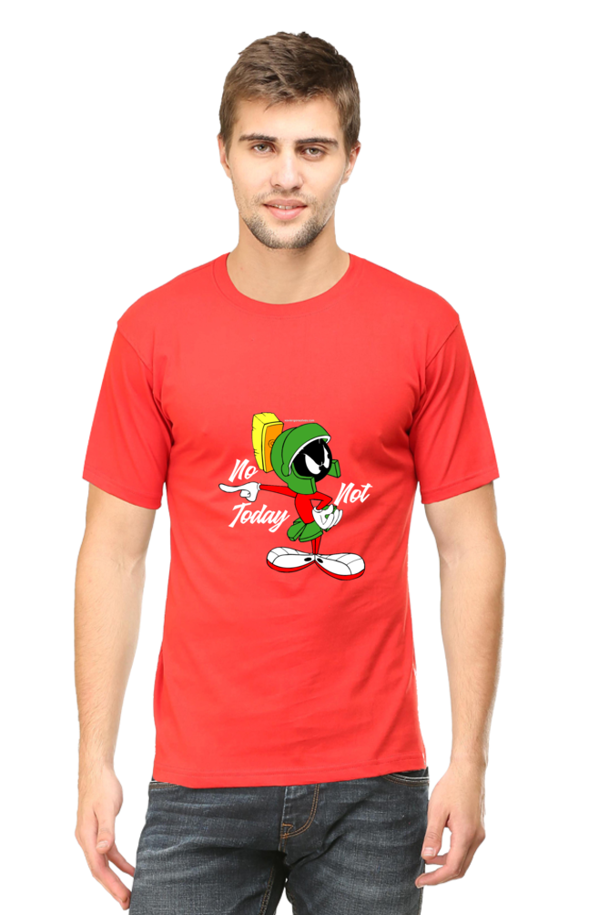 Cartoon Inspired Mars No Not Today Sarcastic Unisex Tshirt - Xavi's World