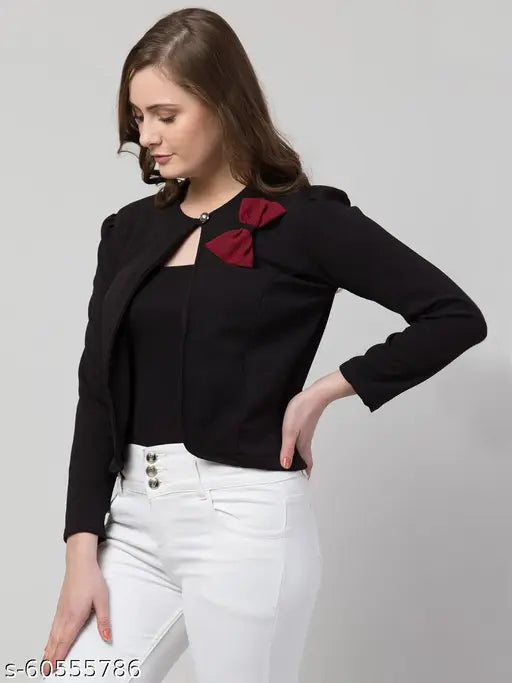 Full Sleeve Women's Bow Jacket