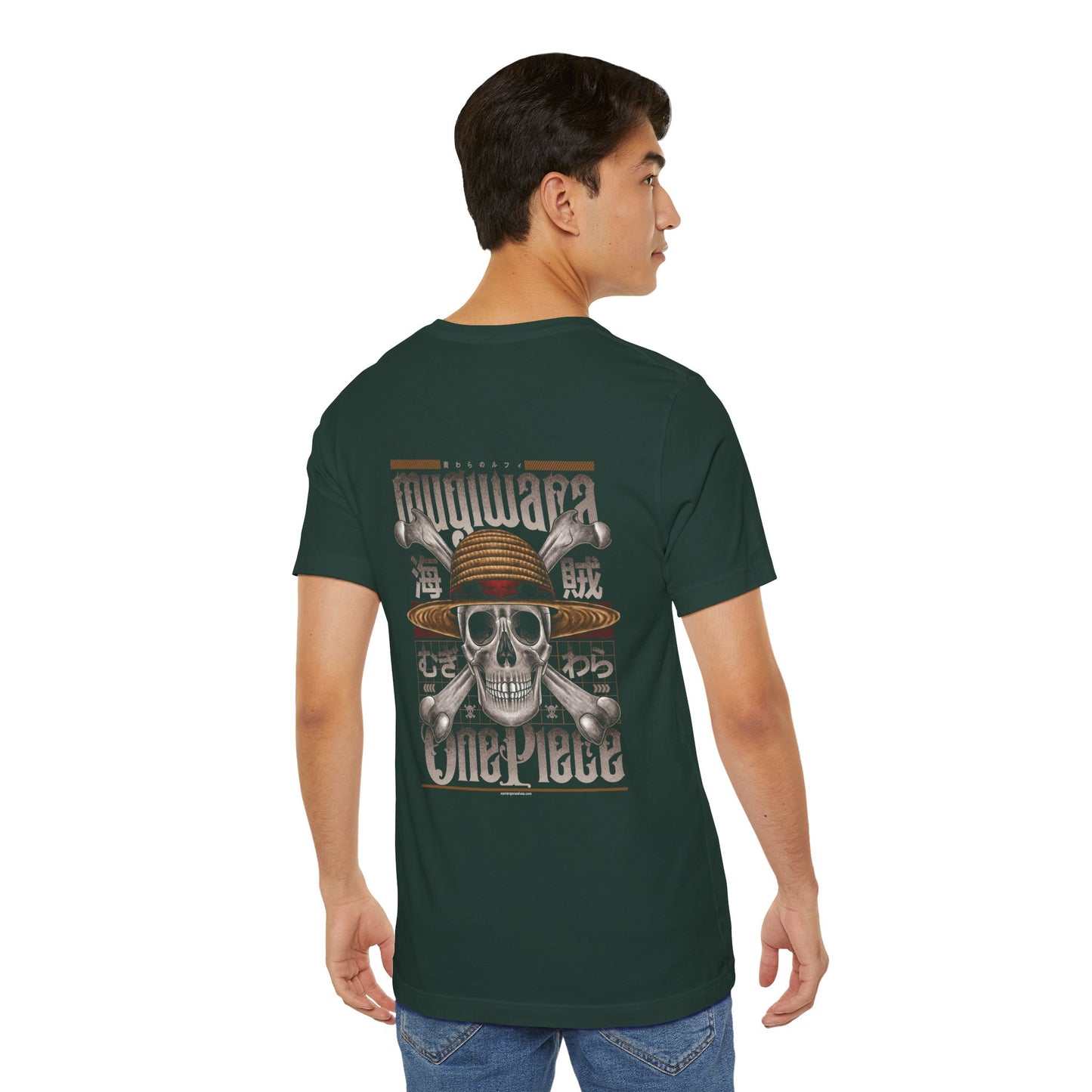 Mugiwara Pirate Art Back Print Unisex Cotton Tshirt - Xavi's World