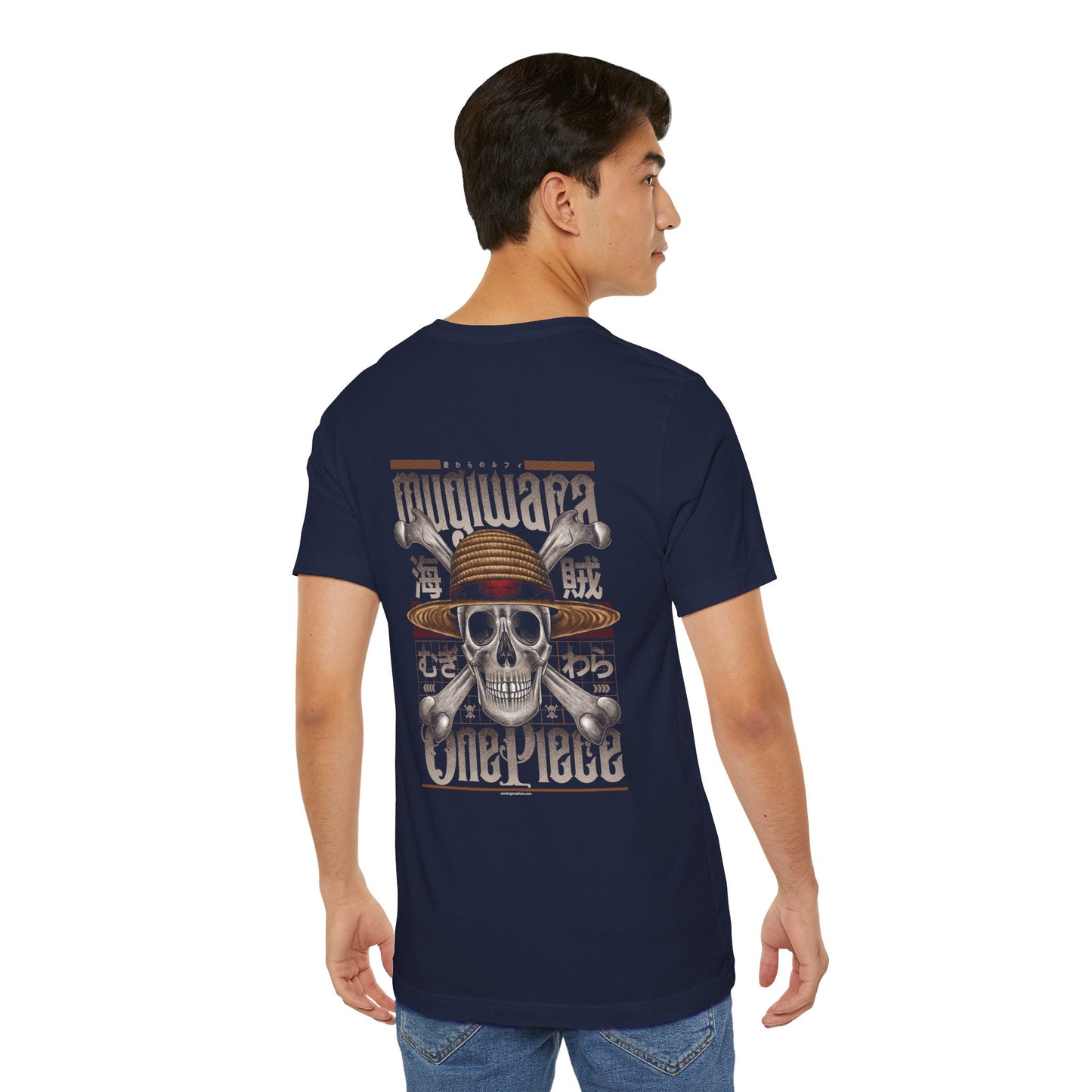 Mugiwara Pirate Art Back Print Unisex Cotton Tshirt - Xavi's World