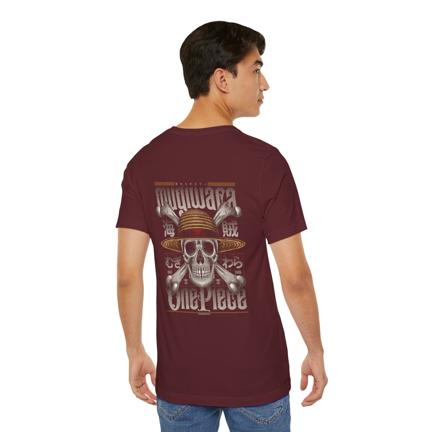 Mugiwara Pirate Art Back Print Unisex Cotton Tshirt - Xavi's World