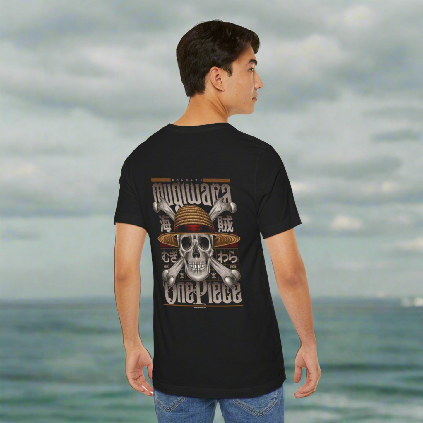 Mugiwara Pirate Art Back Print Unisex Cotton Tshirt - Xavi's World