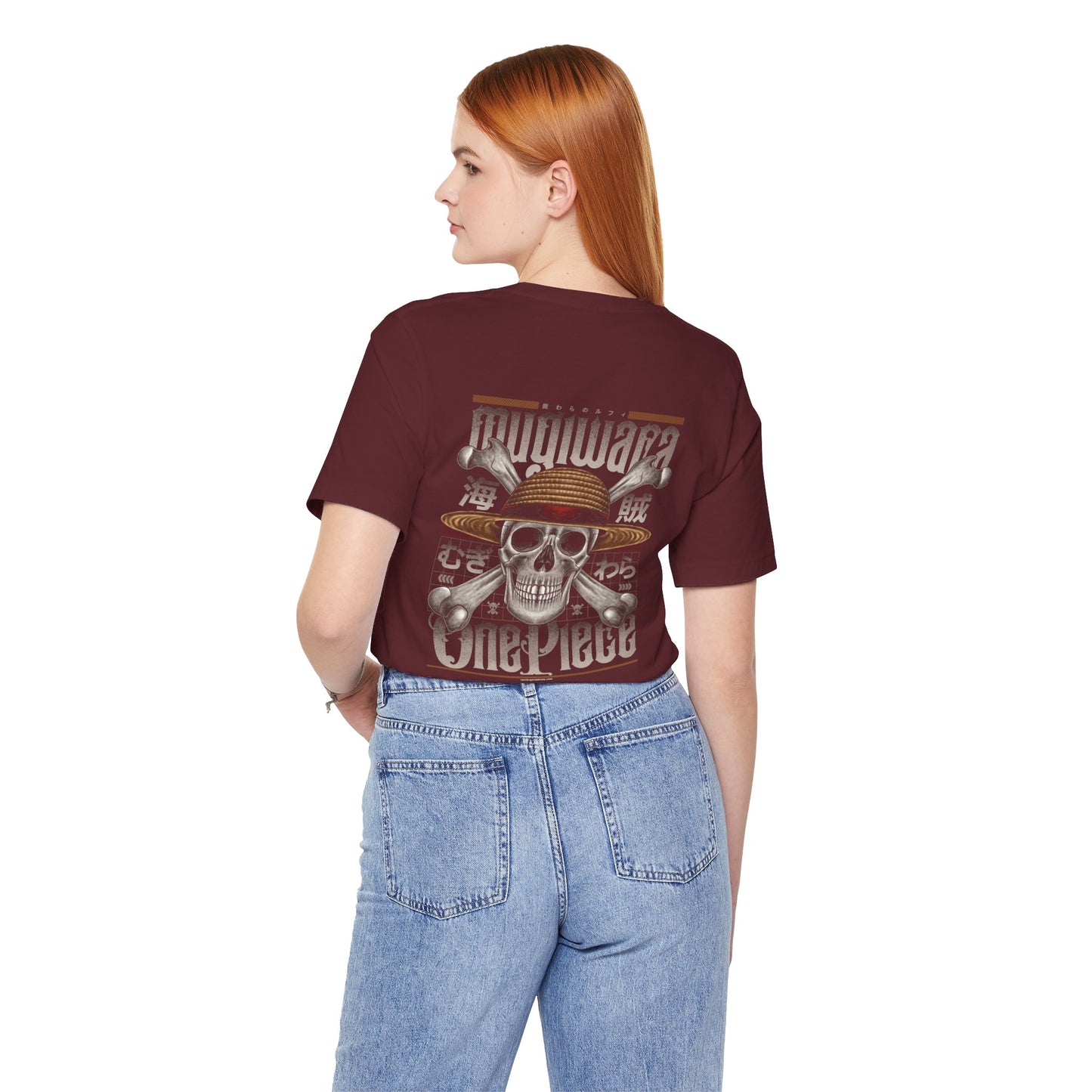 Mugiwara Pirate Art Back Print Unisex Cotton Tshirt - Xavi's World