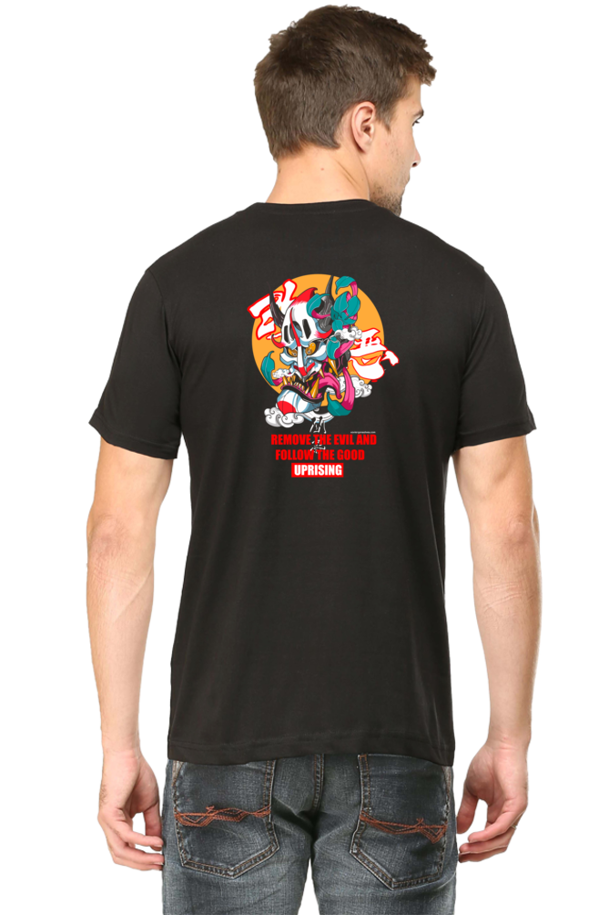 Crazy Wicked Goblin Good Evil Back Print Unisex Cotton Tshirt - Xavi's World
