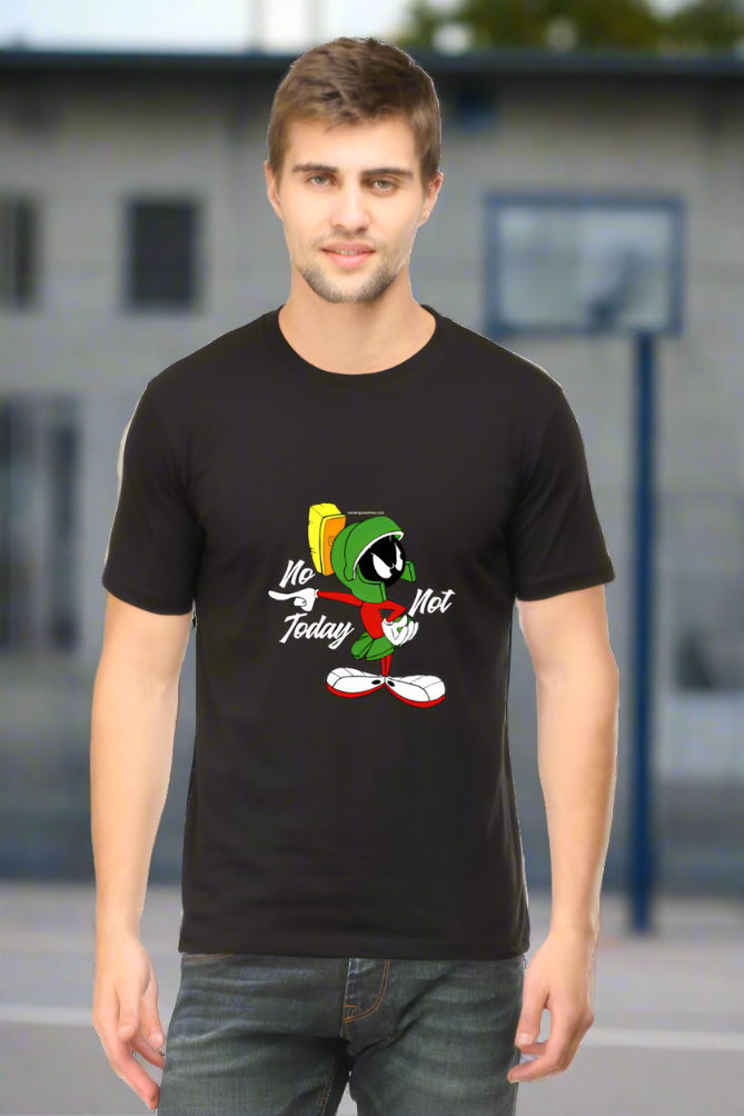 Cartoon Inspired Mars No Not Today Sarcastic Unisex Tshirt - Xavi's World
