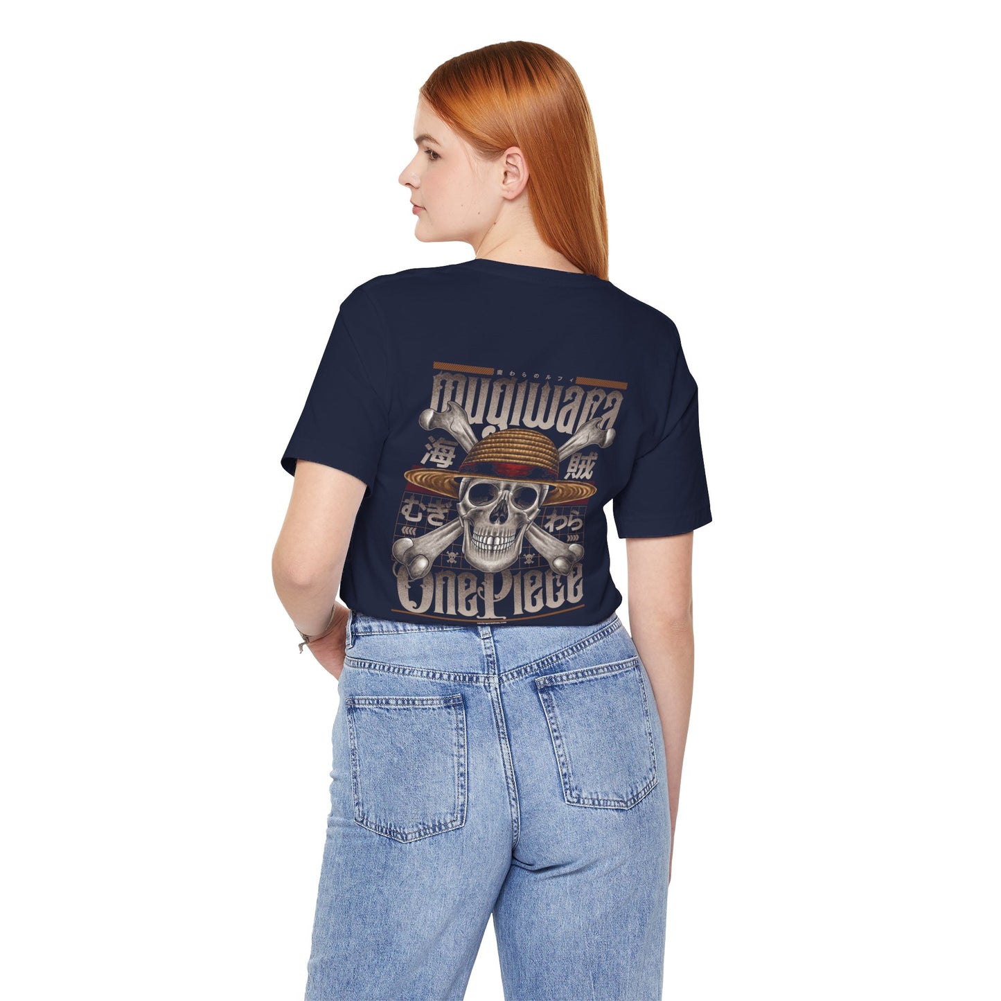 Mugiwara Pirate Art Back Print Unisex Cotton Tshirt - Xavi's World