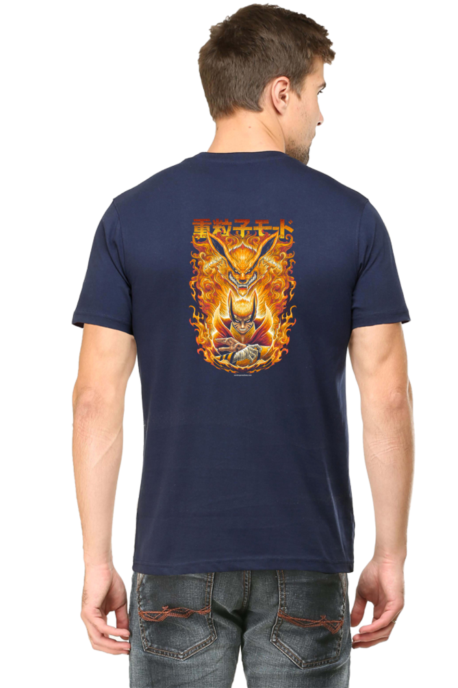 Anime Life Form Mode Back Print Streetwear Unisex Cotton Tshirt - Xavi's World