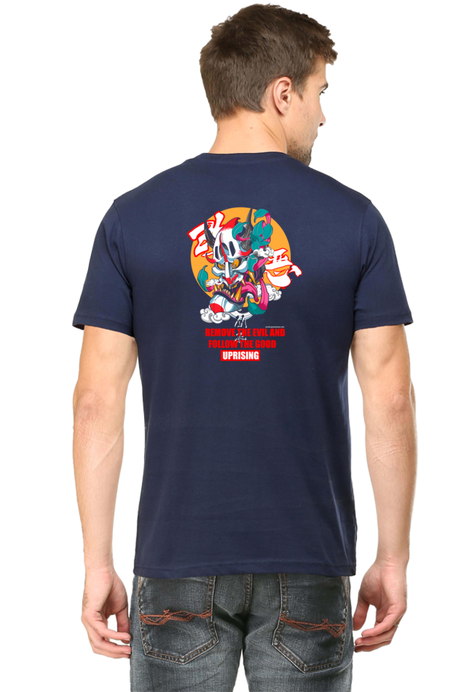 Crazy Wicked Goblin Good Evil Back Print Unisex Cotton Tshirt - Xavi's World