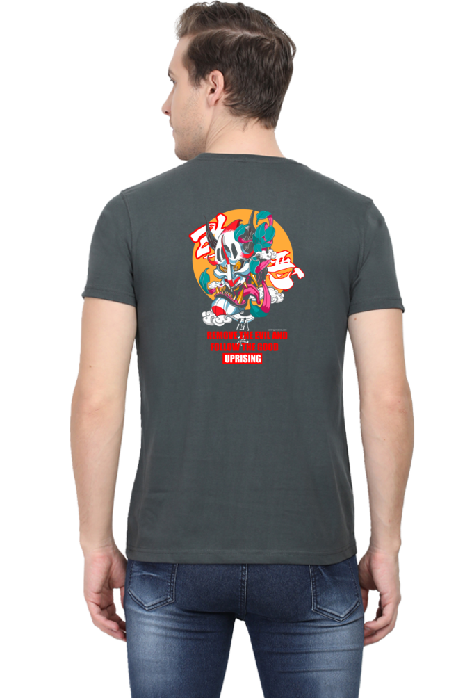 Crazy Wicked Goblin Good Evil Back Print Unisex Cotton Tshirt - Xavi's World