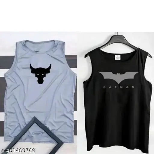 Men's Sleeveless Gym Vest | Pack of 2 (Multi variant)