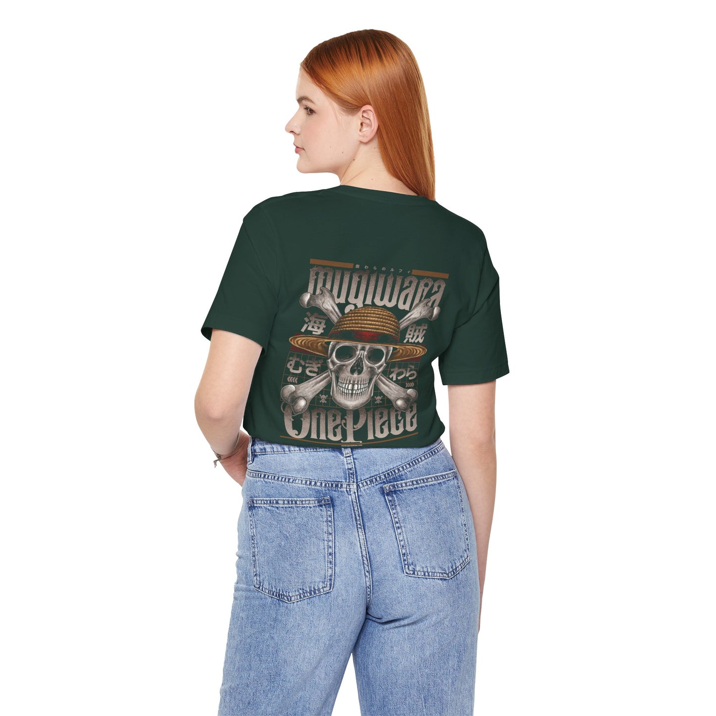 Mugiwara Pirate Art Back Print Unisex Cotton Tshirt - Xavi's World