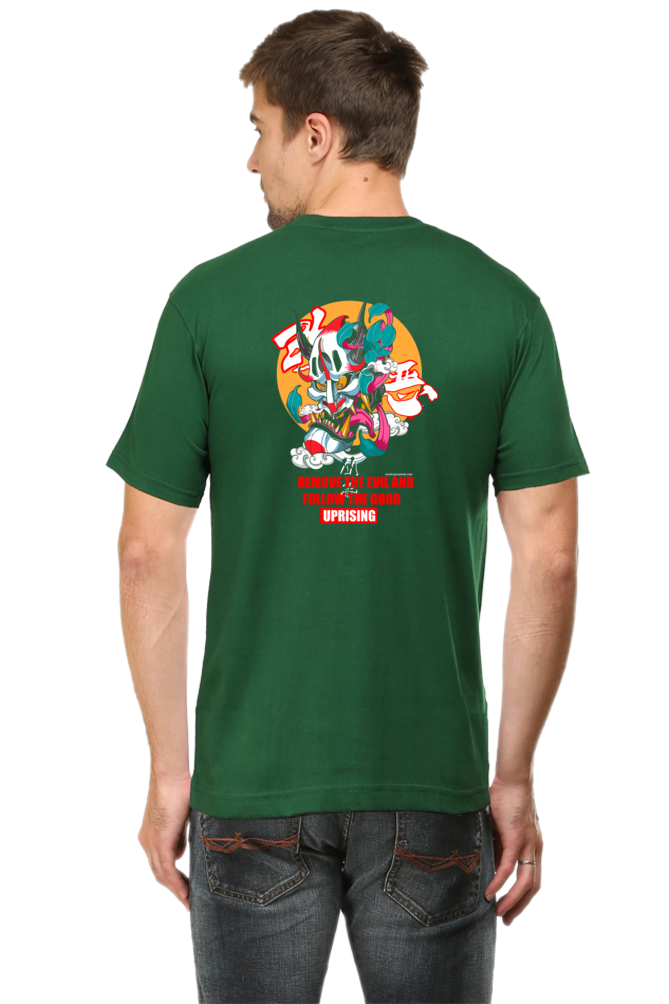 Crazy Wicked Goblin Good Evil Back Print Unisex Cotton Tshirt - Xavi's World