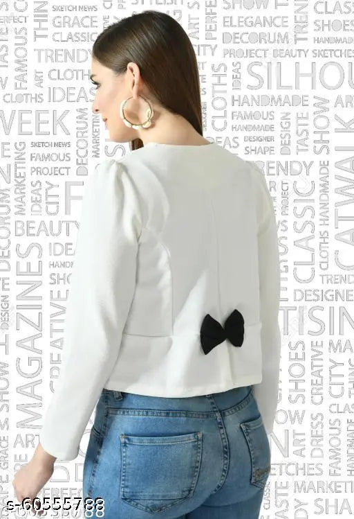 Full Sleeve Women's Bow Jacket