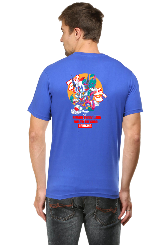 Crazy Wicked Goblin Good Evil Back Print Unisex Cotton Tshirt - Xavi's World