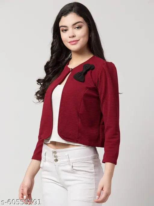 Full Sleeve Women's Bow Jacket