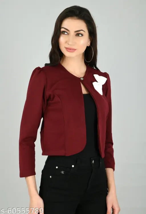 Full Sleeve Women's Bow Jacket