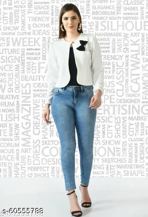 Full Sleeve Women's Bow Jacket