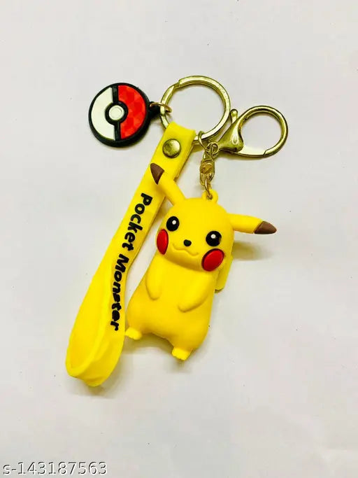 Cute Pikachu Pokemon Keychain