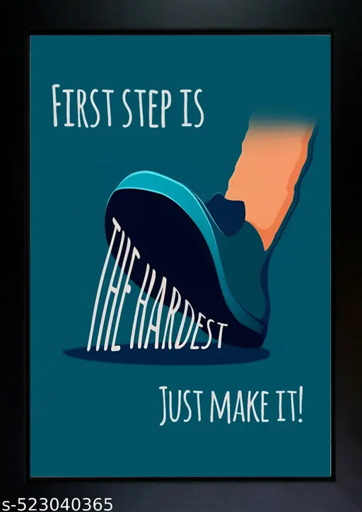 Take the First Step Photo Frame 7 x 9 inch