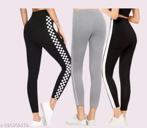Women's Cotton Blend Leggings | Pack of 3