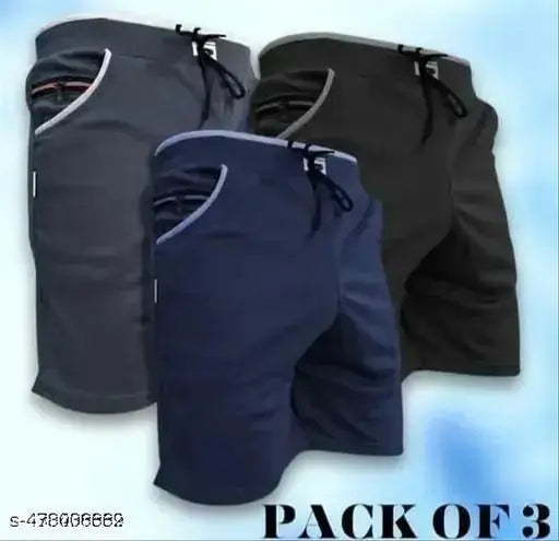 Premium Active wear Men's Shorts | Pack of 3