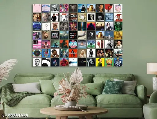 Aesthetic 70 Pcs Music Album Covers Poster Collage | 4 x 4 Inch