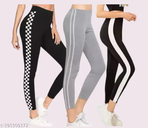 Women's Cotton Blend Leggings | Pack of 3