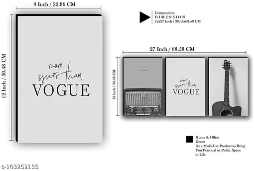 Aesthetic Black and White Posters | Set of 3