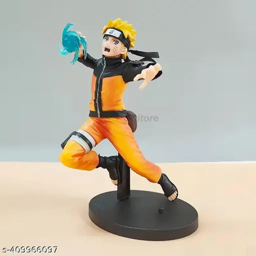 Anime Action Figure with Scroll and Rasen shuriken