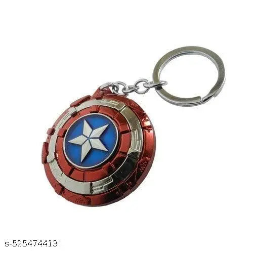 Cap America Rotating Shield Keychain