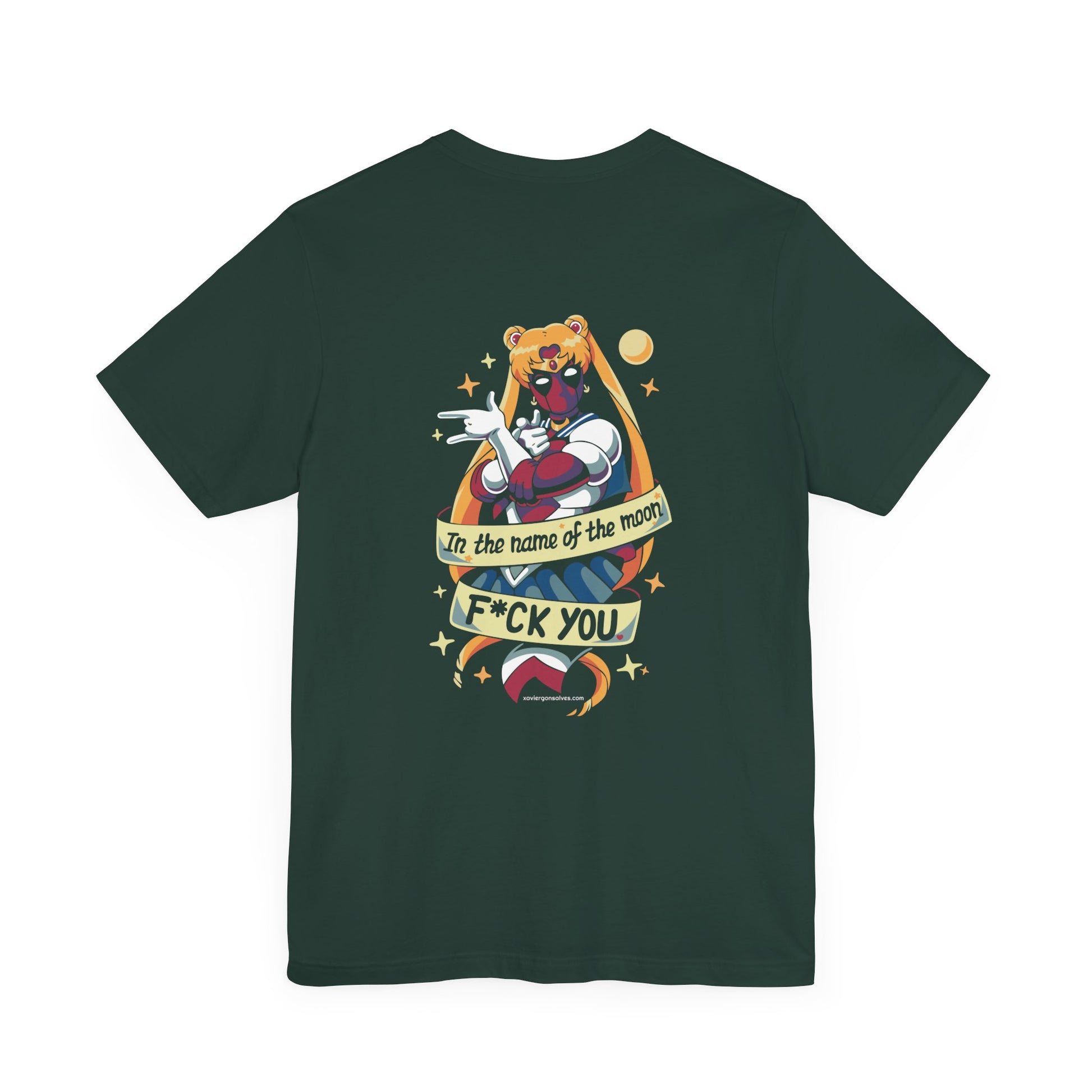Dead Pooling Sailor on the Moon Superhero Back Print Streetwear Unisex Tshirt - Xavi's World