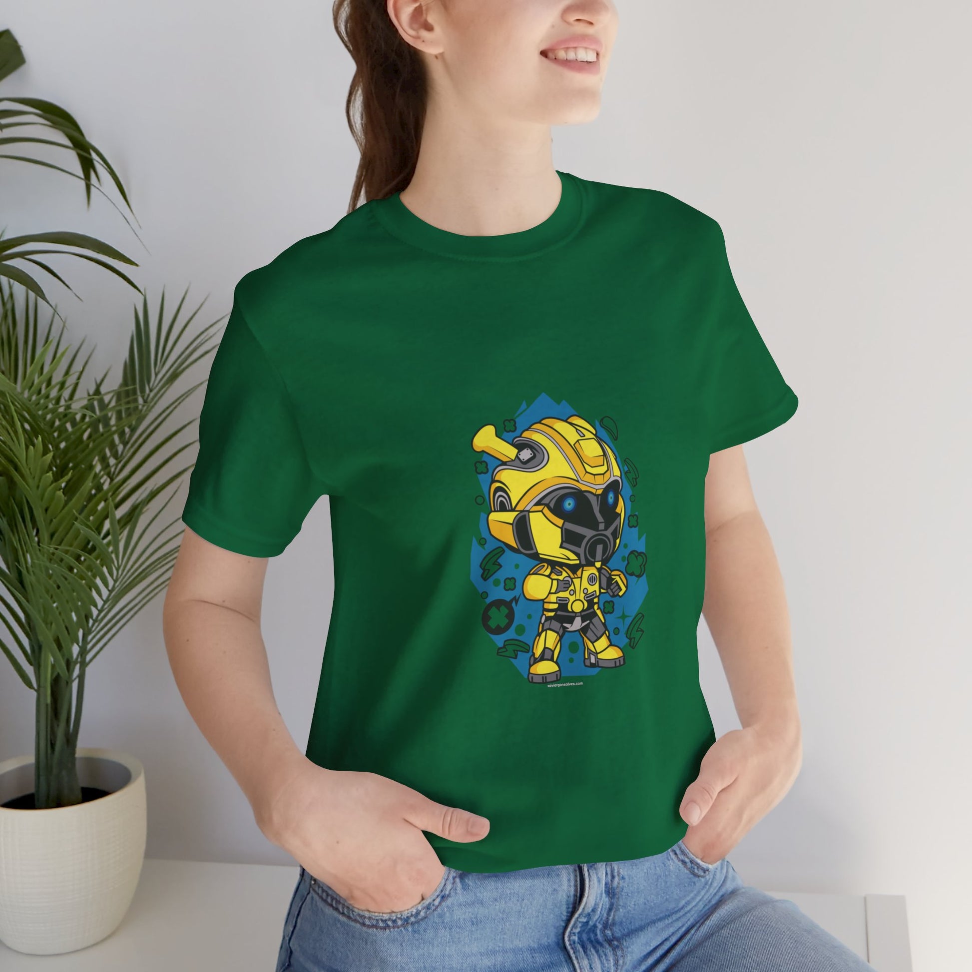 Chibi Bee Transform Cartoon Unisex Tshirt - Xavi's World