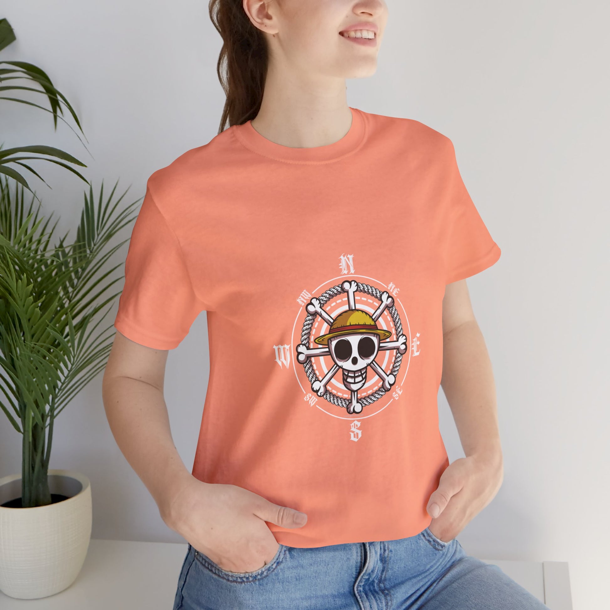Anime Pirate Symbol Unisex Cotton Tshirt - Xavi's World