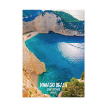 Load image into Gallery viewer, Navagio Beach Zakynthos Greece Painting Window to the World Vertical Poster - Xavi&#39;s World
