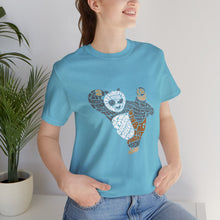 Load image into Gallery viewer, Martial Art Panda Typography Cartoon Unisex Tshirt - Xavi&#39;s World
