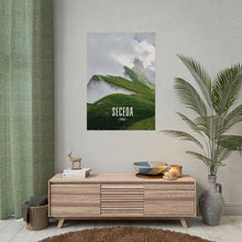 Load image into Gallery viewer, Seceda Ridge Italy Painting Window to the World Vertical Poster - Xavi&#39;s World
