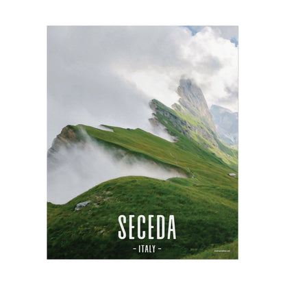 Seceda Ridge Italy Painting Window to the World Vertical Poster - Xavi's World