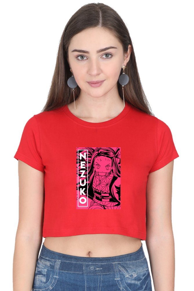 Nezuko Art Women's Cropped T-shirt - Xavi's World