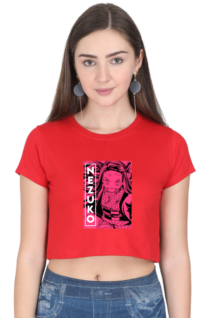 Nezuko Art Women's Cropped T-shirt - Xavi's World