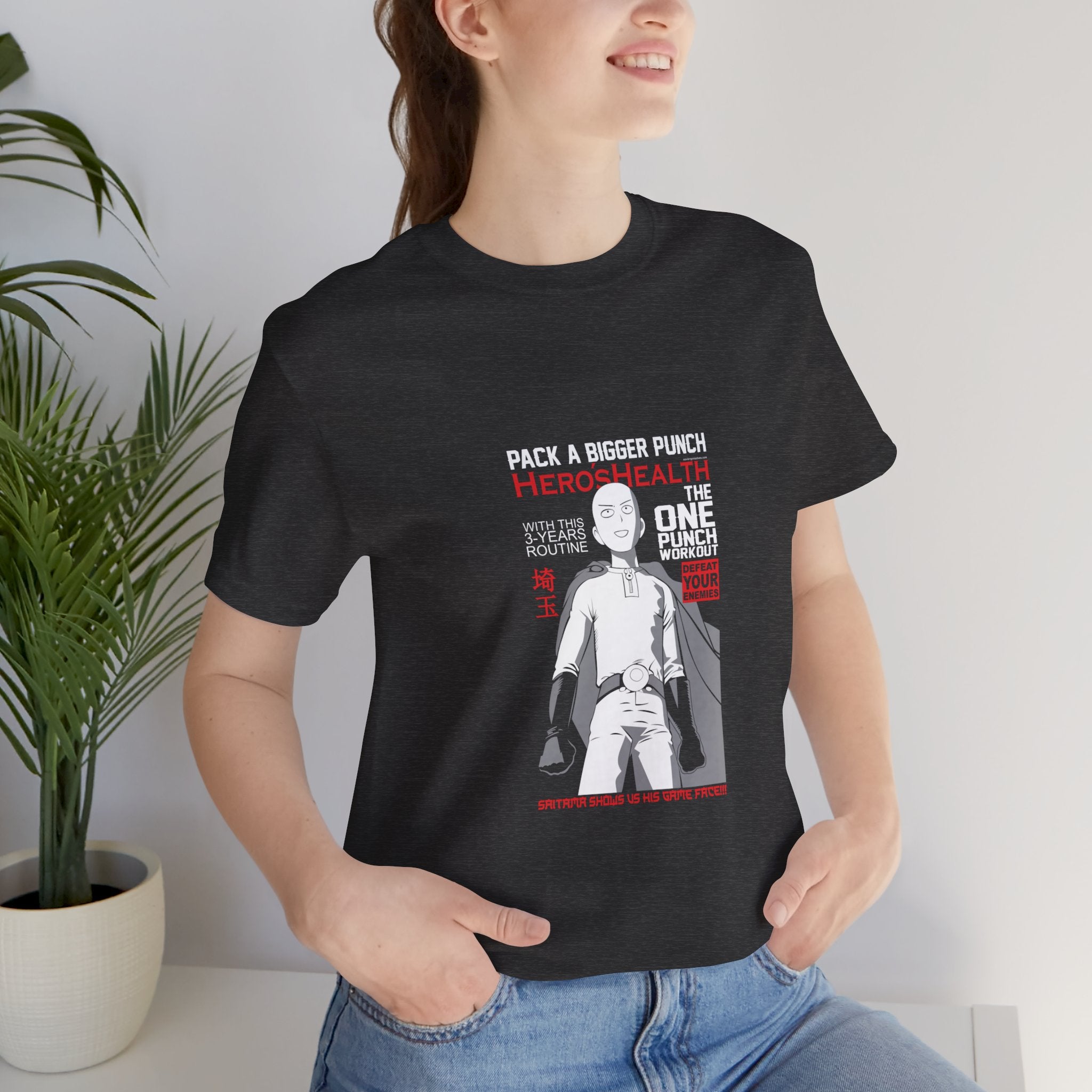 Saitama Hero's Health Magazine Unisex Cotton T-shirt - Xavi's World