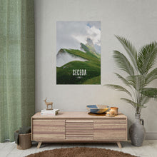 Load image into Gallery viewer, Seceda Ridge Italy Painting Window to the World Vertical Poster - Xavi&#39;s World
