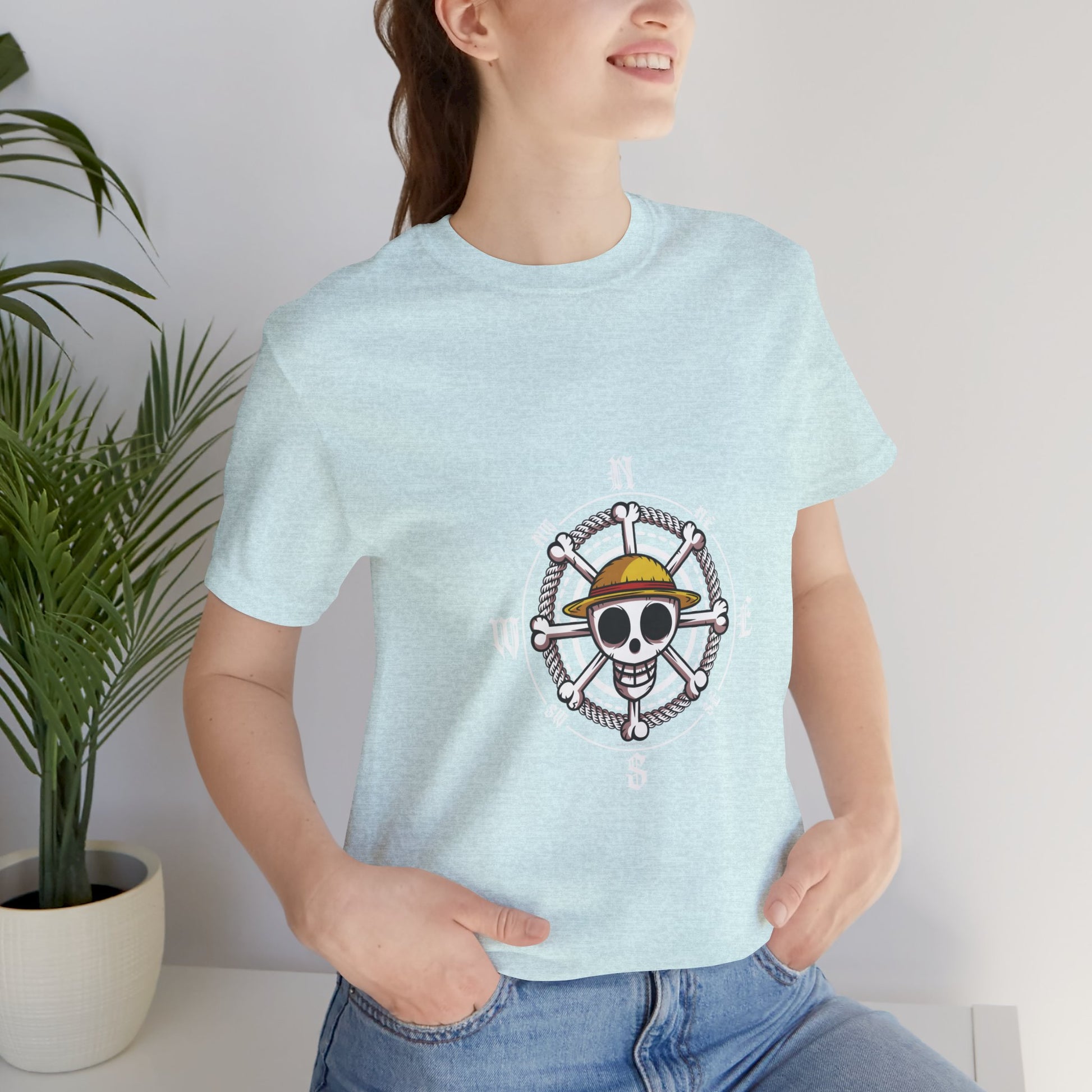 Anime Pirate Symbol Unisex Cotton Tshirt - Xavi's World
