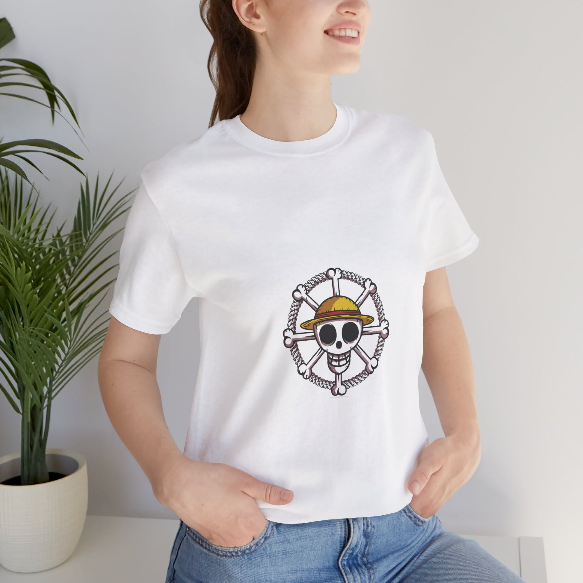 Anime Pirate Symbol Unisex Cotton Tshirt - Xavi's World