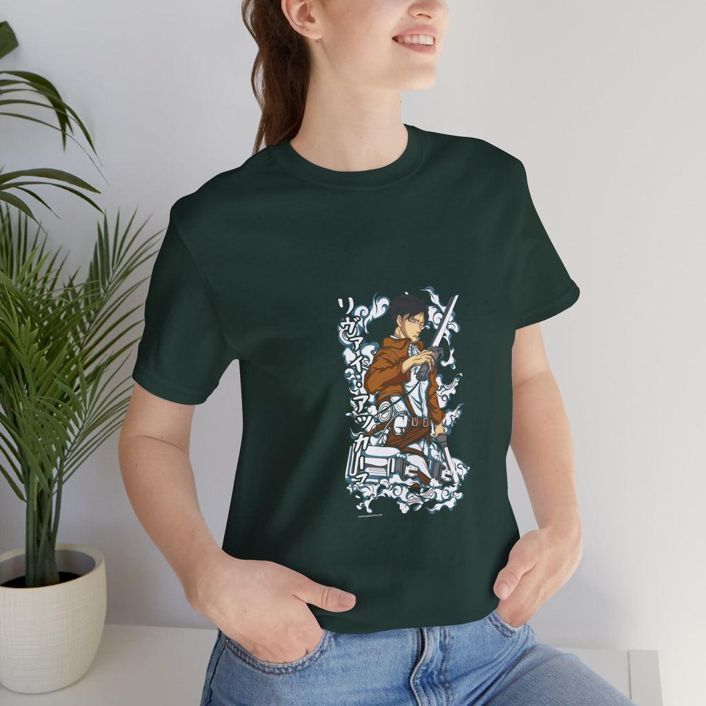 AOT Badass Levi Unisex Cotton T-shirt - Xavi's World