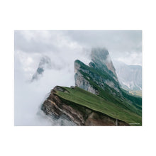 Load image into Gallery viewer, Seceda Ridge Italy Painting Window to the World Horizontal Poster - Xavi&#39;s World
