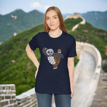 Load image into Gallery viewer, Martial Art Panda Typography Cartoon Unisex Tshirt - Xavi&#39;s World
