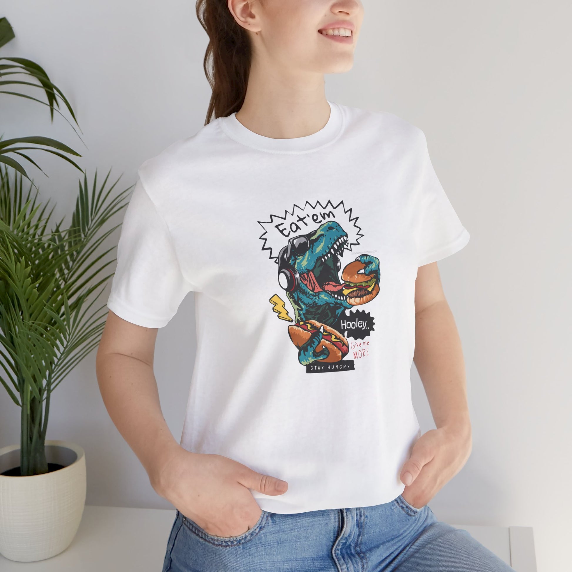 Xavi's Hungry Dino Motivation Streetwear Art Unisex Tshirt - Xavi's World