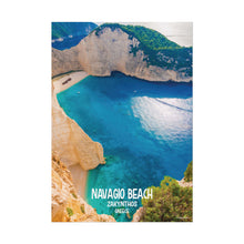 Load image into Gallery viewer, Navagio Beach Zakynthos Greece Painting Window to the World Vertical Poster - Xavi&#39;s World
