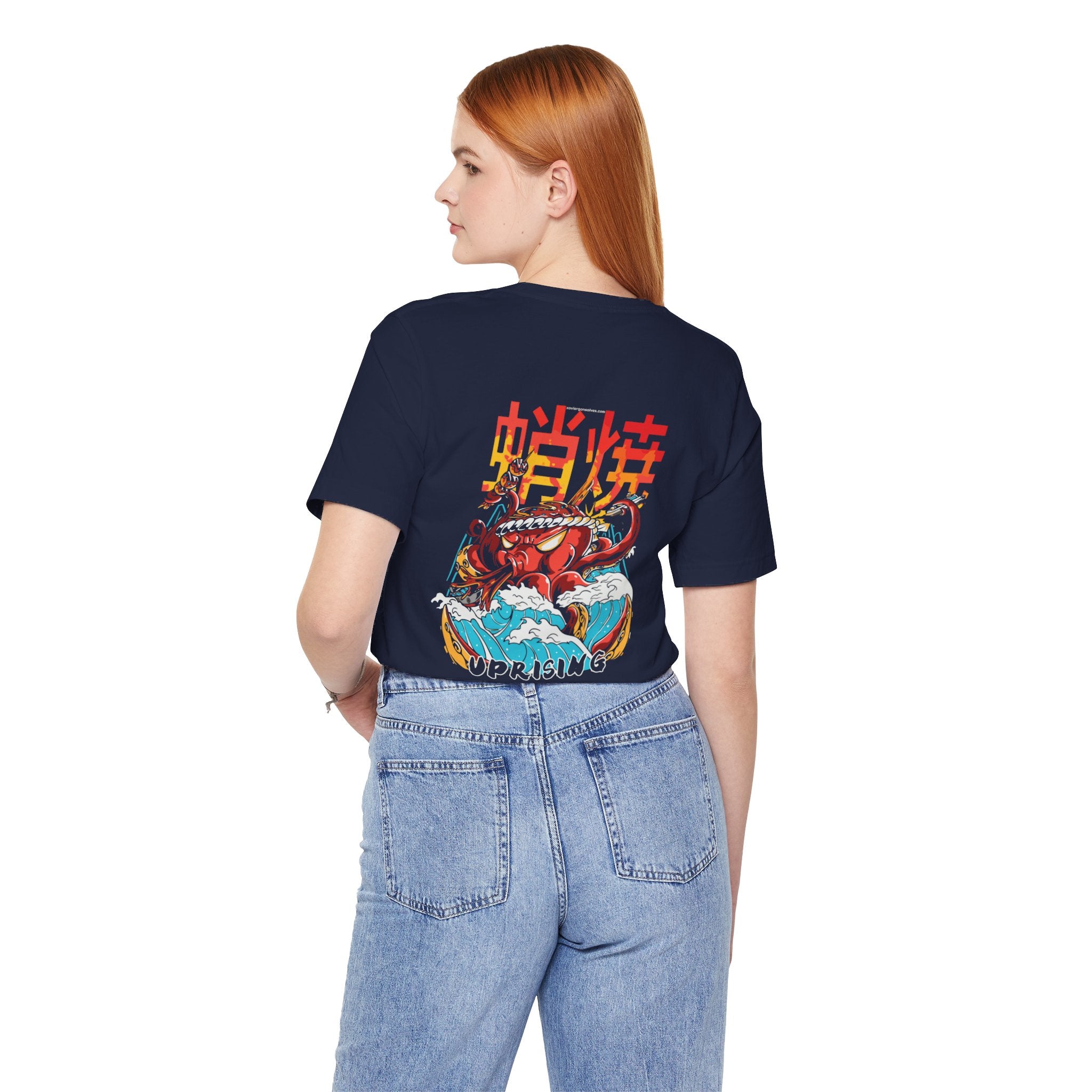 Xavi's Asian Food Kraken Uprising Back Print Streetwear Unisex Tshirt - Xavi's World